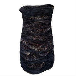 🆕️ Leopard 🐆 Armani Exchange Strapless Mini Dress